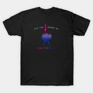 For the honor of Gayskull (bisexual flag) T-Shirt